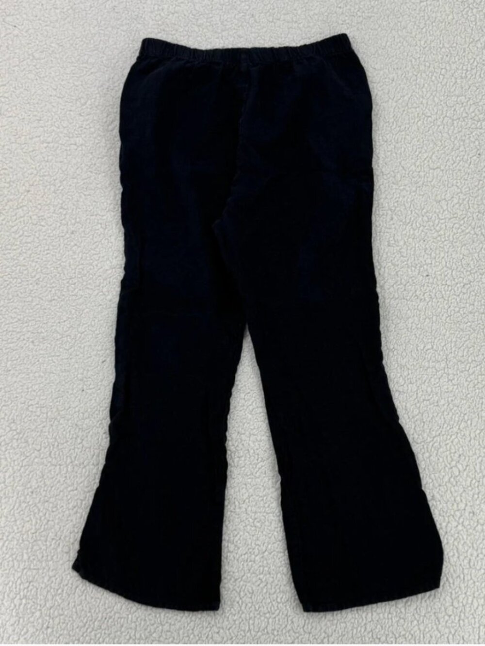 Match Point 100%  black linen pants  elastic waist wide leg  xxl